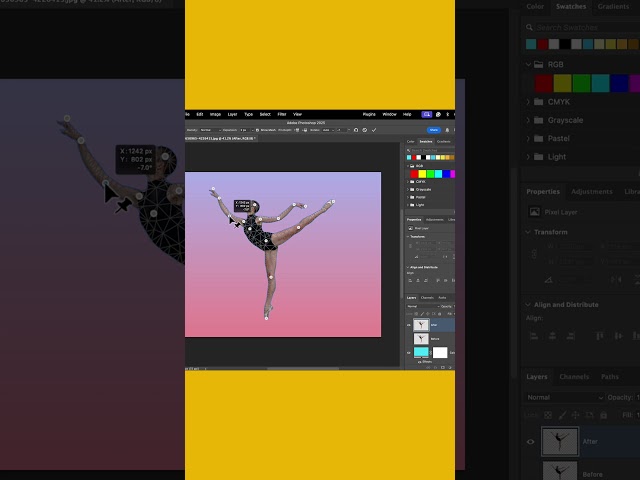 Pose Figures Easily with Adobe Photoshop’s Puppet Warp Tool!