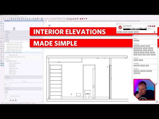 SketchUp Interior Elevations with ConDoc Tools
