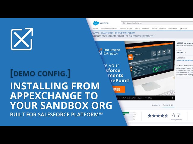 Document Extractor Built for Salesforce Platform™ installing from AppExchange to your sandbox org