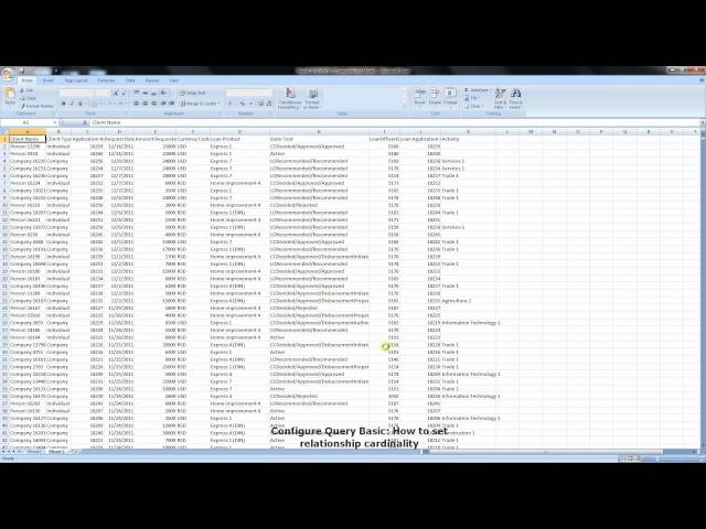Configure Query Basic: How to set relationship cardinality