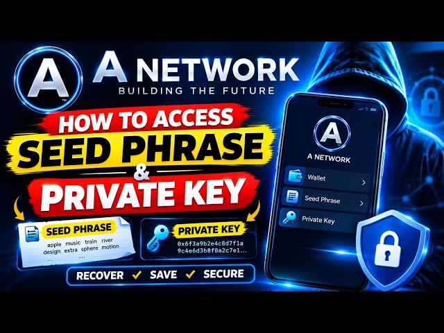 🔥 A NETWORK: How to Recover Seed Phrase & Private Key in A Network App 🔑 | 100% Safe Method ✅