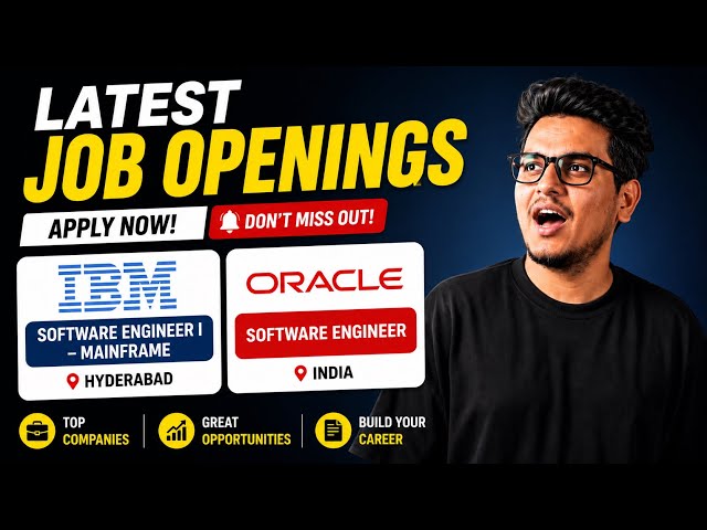 Latest IT Jobs Hiring | Software Engineer & Mainframe Jobs | Hyderabad Jobs | Apply Now