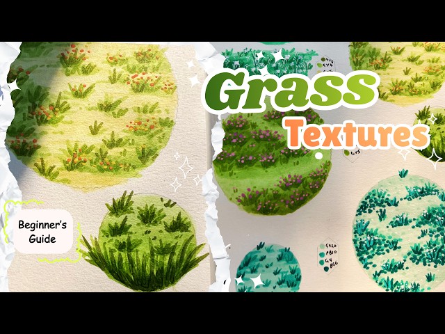 How to Draw & Color Grass Using Markers | Tutorials for Beginners #10