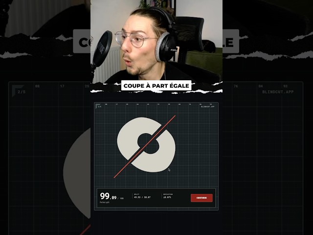 Cut the shape in 2!