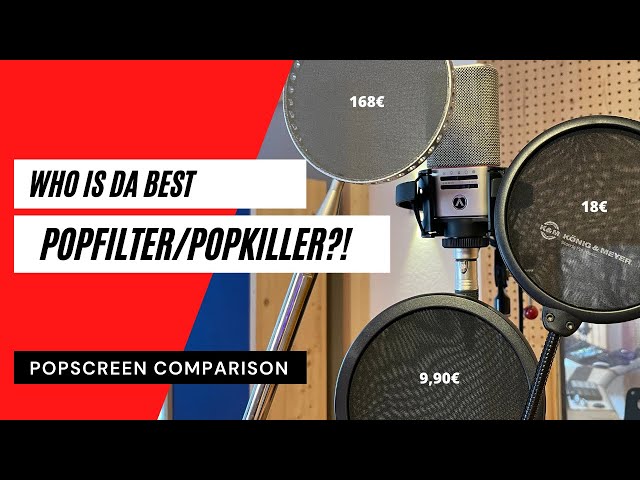 WHO IS DA BEST POPFILTER?!? | Recording Studio Popscreen/Popkiller Comparison