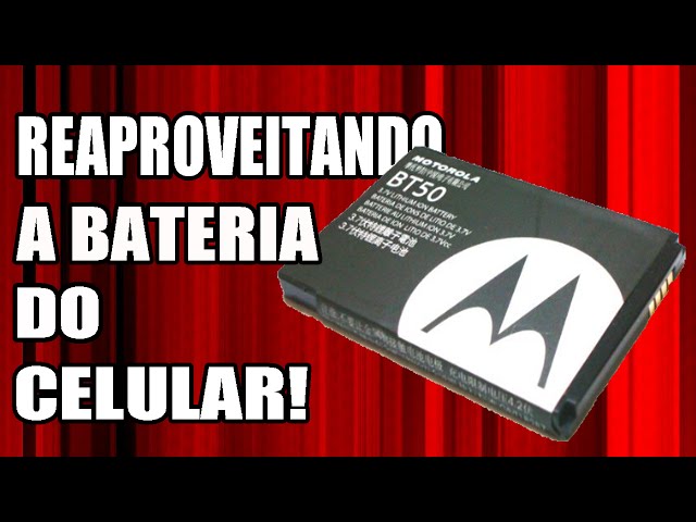 como reaproveitar uma bateria de celular!