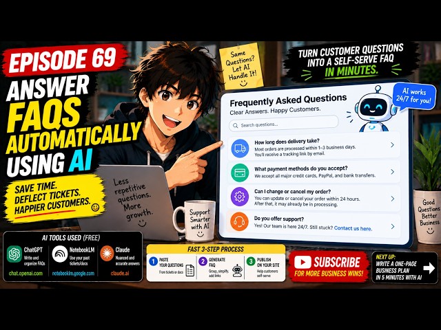 Answer FAQs Automatically Using AI