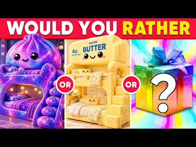 Would You Rather -  Build Your MYSTERY Luxury Dream House 🎁🏡🌈✨ How Lucky Are You? 🤯 Daily Quiz