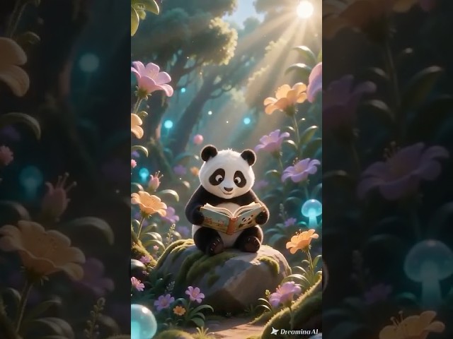 Kid Panda Learns ABCD #shorts #kids #panda #nurseryrhymes