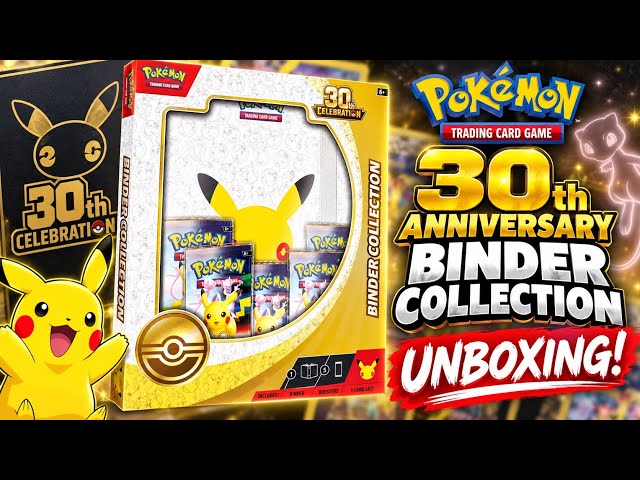 I Opened the Pokémon 30th Anniversary Binder Collection! 🎉