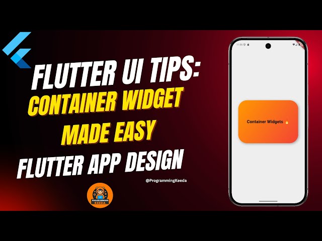 Flutter Container Widget Flutter Container Widget Tutorial | Build Stunning UI in Flutter #FlutterUI