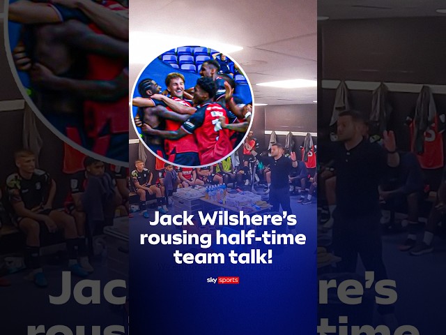 Take a look inside the Luton dressing room as manager Jack Wilshere gave a speech to his players 🔥🎥