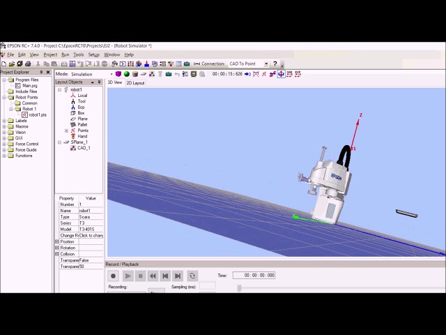 Epson T3 SCARA Robot - Offline Programming