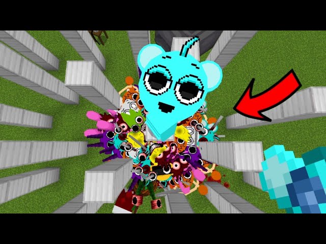 NEW Incredibox SPRUNKI in Maze Gmod Minecraft! All Sprunki on the Iron Towers!