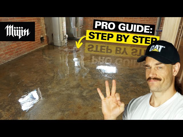 Transform your concrete floor with clear epoxy (+ old coating removal)