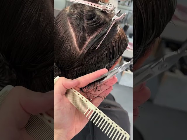 Short Flow Haircut ASMR with Clean Lineup #haircut #barbershop #fade