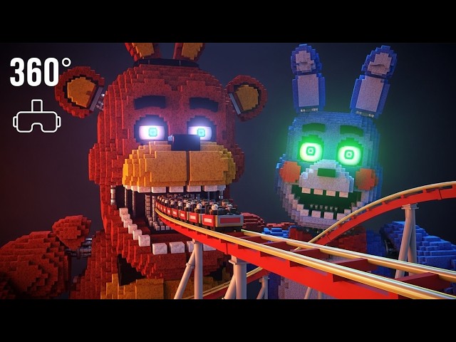 FNaF Minecraft Roller Coaster - 360° VR Video