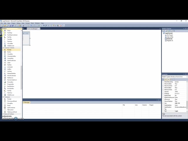 VB Tutorial #4 - How to make a simple Login and Register Form