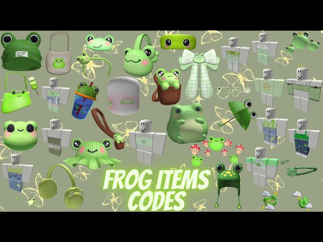 Aesthetic Frog Items With Codes