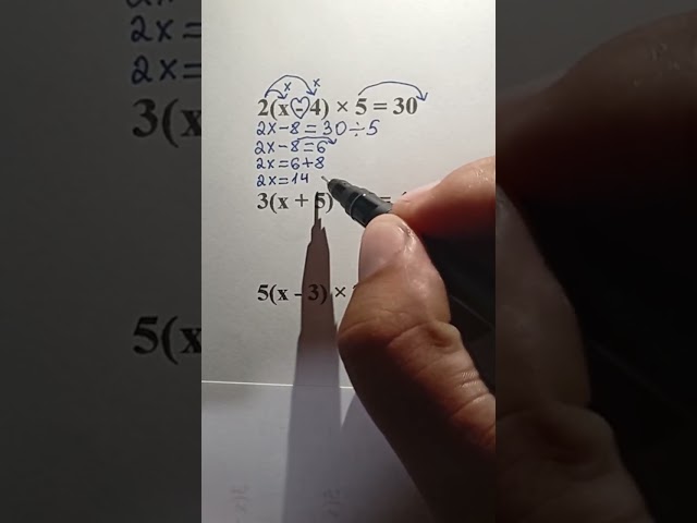 How to Solve Equations with Parentheses and Multiplication | Step by Step Math #maths #mathstricks 