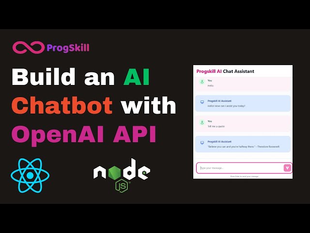How to Build an AI Chatbot with OpenAI API - Full Stack Tutorial with React & Node.js