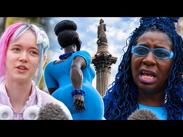 ‘It’s an abomination’: Londoners react to Trafalgar Square’s ‘Lady in Blue’