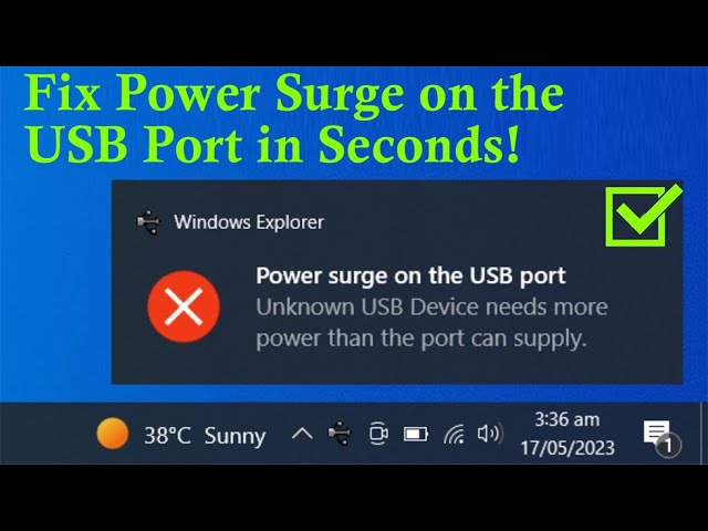 How to Fix Power Surge on the USB Port in Seconds! | Video Tutorial | Rescue Digital Media