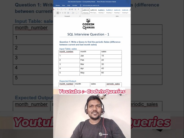 #sql #shorts #video #viral #interview