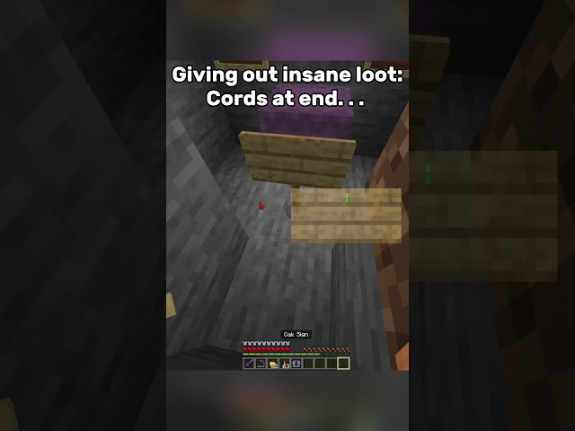 Day 4 of giving out free loot(realm code in description) #minecraft #gaming #funny