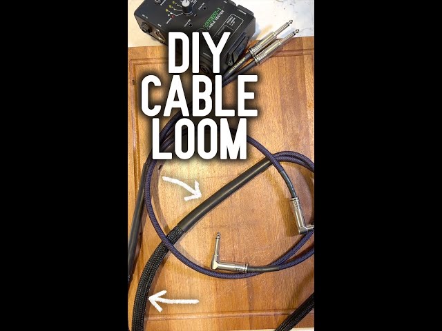 DIY Audio Cable Loom #shorts