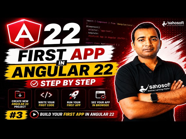 First app in Angular 22 step by step 2026 | Angular 22 Complete course series