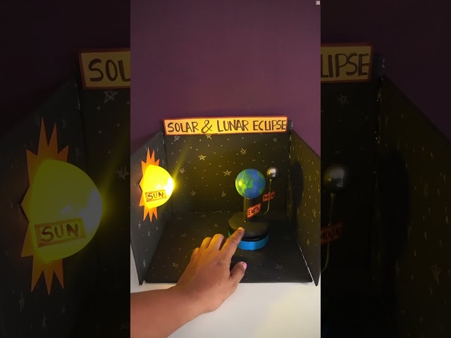 3D Solar and Lunar Eclipse Working Model: Step-by-Step Guide | Easy Science Project : Eclipse Model