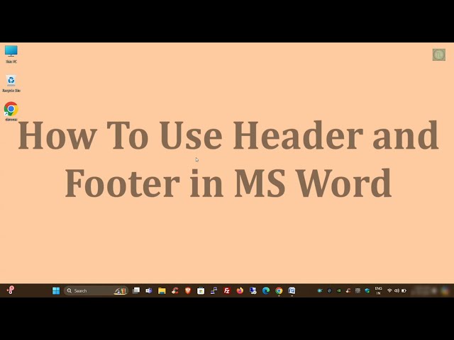 How to Set a Border of Header or Footer in MS Word | Headers and Footers - The Tech Leaf