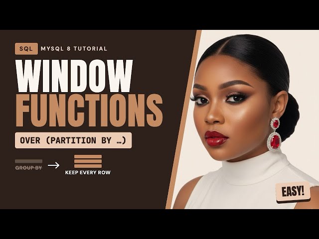 SQL Window Functions Explained: GROUP BY vs OVER() (MySQL Tutorial)