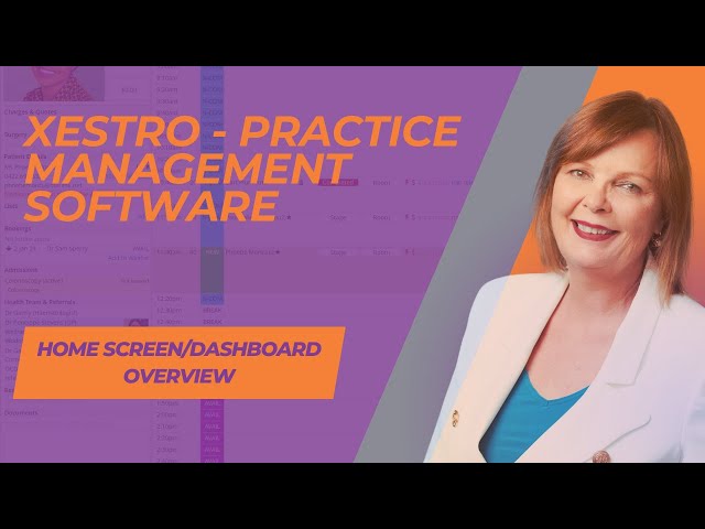 Xestro Practice Management Software   Home Screen Dashboard Overview