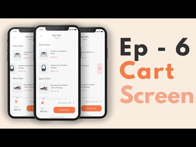 Your Cart - Complete E-Commerce App Flutter UI - Ep 6 - Speed Code