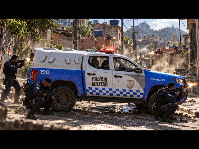 POLICIAIS ABORDAM CARRO SUSPEITO e são RECEBIDOS A TIROS! PMERJ | GTA 5 POLICIAL