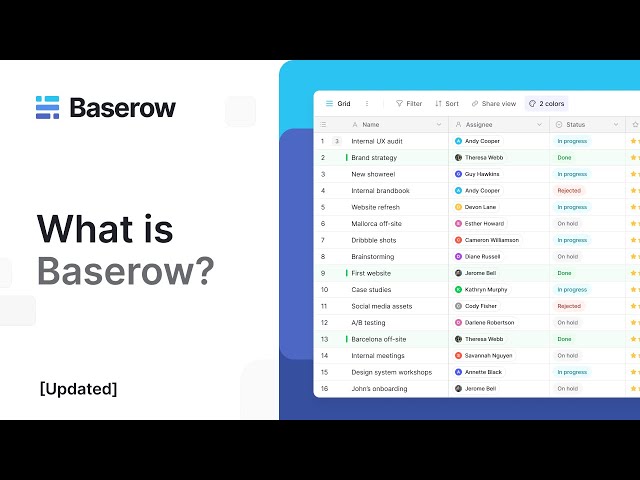 [Updated] Baserow: Your open source no-code database and Airtable alternative