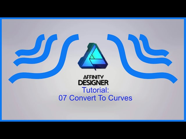 Affinity Designer Tutorial #07-Convert to Curves