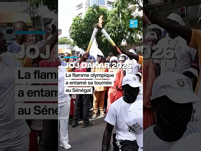 JOJ Dakar 2026 : la flamme olympique a entamé sa tournée au Sénégal • FRANCE 24
