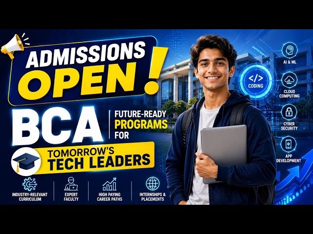 Admissions Open 2026 - Future-Ready BCA Programs for Tomorrow's Tech Leaders