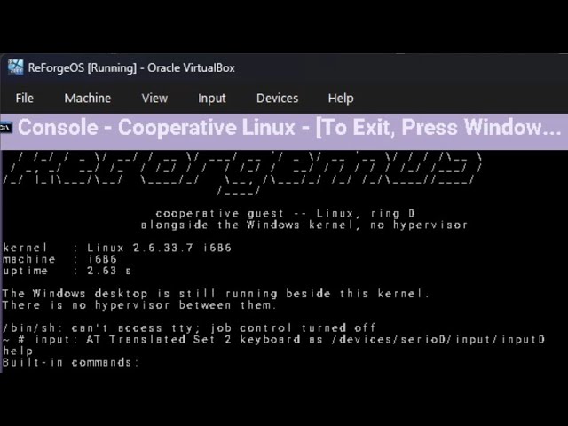 Running Linux kernel on Windows 2003(not through WSL/other Virtual Machine Technology)