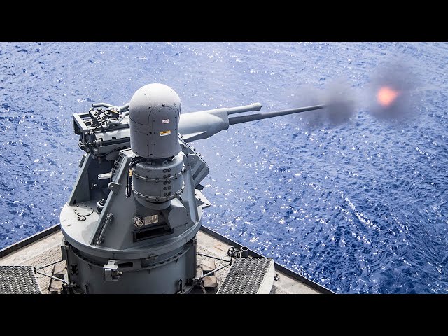 Mk 38 Mod 2 Machine Gun System - Exercises at Sea