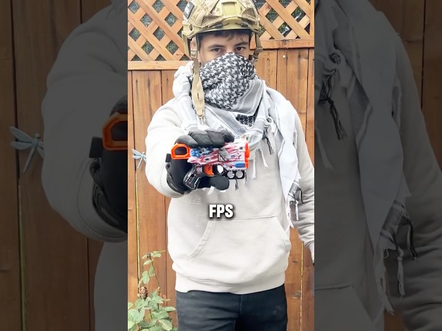 15 FPS Nerf Gun VS 1500 FPS Nerf Gun 🤯
