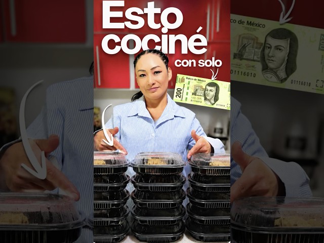TODO esto cociné con $200 pesos😱| Comida rica, fácil y rendidora #shorts #shortvideo