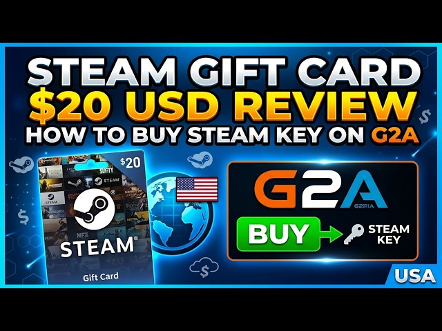 How to Buy Steam Gift Card $20 on G2A | Steam Key USA Review