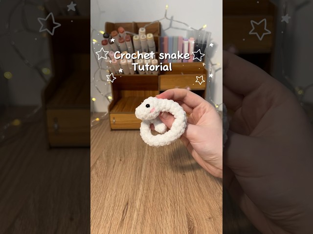 Crochet tutorial for no-sew snake plush dropped #amigurumi #crochettutorial #cutecrochet