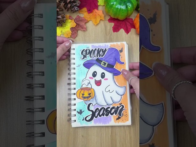 Easy Halloween front page decoration and bullet journal ideas! 🎃👻