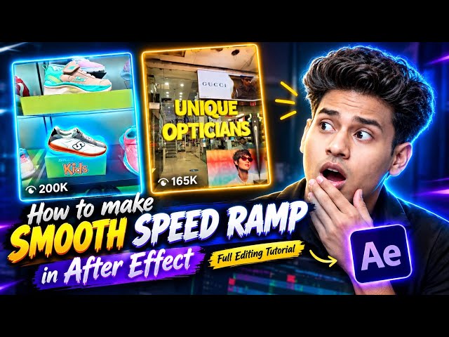 How To Make SMOOTH SPEED RAMP in After Effects 🔥 | Easy Speed Ramp Tutorial