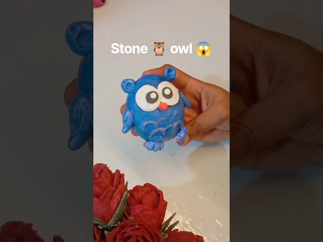 DIY clay and stone 🦉 owl #shorts #trending #viral #reels